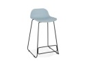BS02140BUBL 5420072058672 Tabouret snack mi-hauteur BABYLOS MINI bleu avec pieds en métal noir