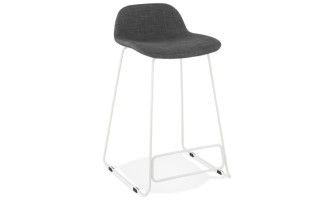 BS02410DGWH 5420072062761 Tabouret snack mi-hauteur MOSKOW MINI avec pieds en métal blanc