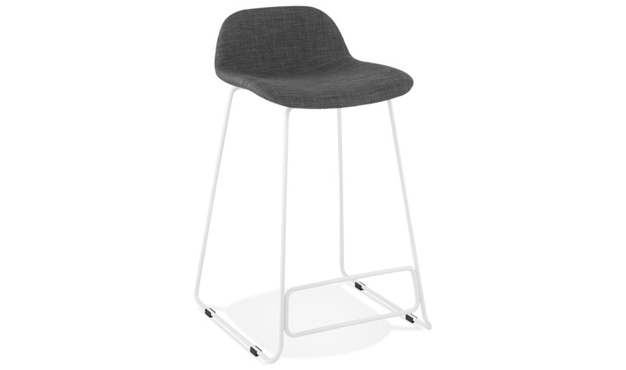 BS02410DGWH 5420072062761 Tabouret snack mi-hauteur MOSKOW MINI avec pieds en métal blanc