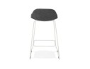 Tabouret snack mi-hauteur MOSKOW MINI avec pieds en métal blanc