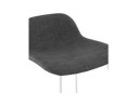 Tabouret snack mi-hauteur MOSKOW MINI avec pieds en métal blanc