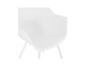 Chaise à accoudoirs KELLY blanche design