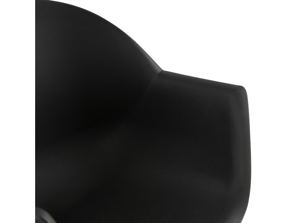 Chaise à accoudoirs KELLY noire design