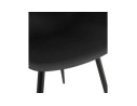 Chaise à accoudoirs KELLY noire design