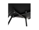 Chaise à accoudoirs KELLY noire design