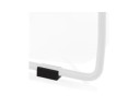 Chaise design NUMERIK blanche avec pieds en métal blanc