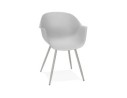 AC03070GR 5420072088600 Chaise à accoudoirs KELLY grise design