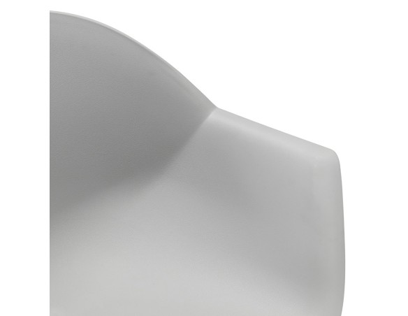 Chaise à accoudoirs KELLY grise design