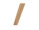Chaise en microfibre grise AXEL avec structure en bois finition naturelle