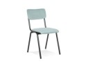 CH04180BU 5404028310847 Chaise de cuisine VANINA en tissu côtelé bleu