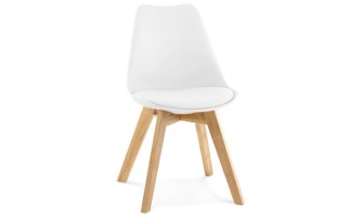 CH01390WHWH 5420072039473 Chaise moderne TEKI blanche