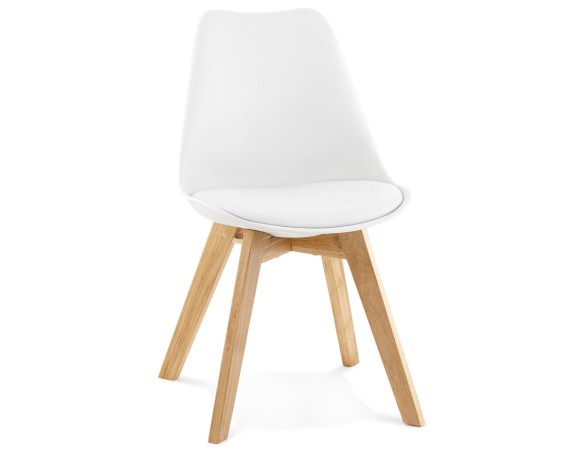 CH01390WHWH 5420072039473 Chaise moderne TEKI blanche