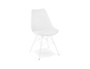 CH01630WH 5420072045993 Chaise design BYBLOS blanche style industriel