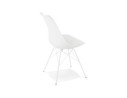 Chaise design BYBLOS blanche style industriel