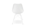 Chaise design BYBLOS blanche style industriel