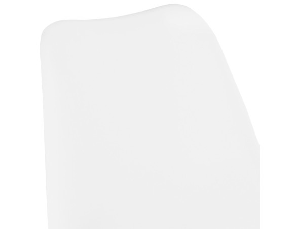 Chaise design BYBLOS blanche style industriel