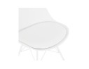 Chaise design BYBLOS blanche style industriel