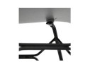 Chaise design SATELIT grise style industriel avec pieds en métal noir