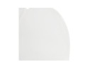 Chaise moderne UNAMI blanche en matière plastique avec pieds en métal chromé
