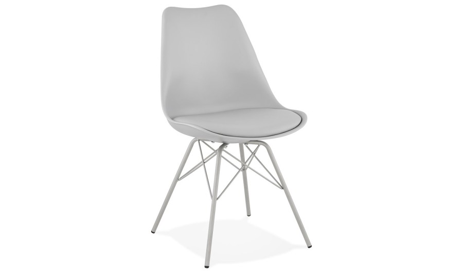 CH02340GR 5420072063942 Chaise design BYBLOS grise style industriel CH02340GR 5420072063942 Chaise design BYBLOS grise style industriel