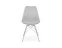 Chaise design BYBLOS grise style industriel