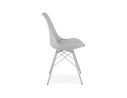 Chaise design BYBLOS grise style industriel