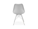 Chaise design BYBLOS grise style industriel