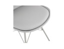 Chaise design BYBLOS grise style industriel