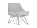 Chaise design BYBLOS grise style industriel