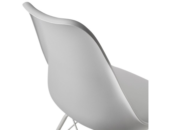 Chaise design BYBLOS grise style industriel