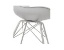 Chaise design BYBLOS grise style industriel