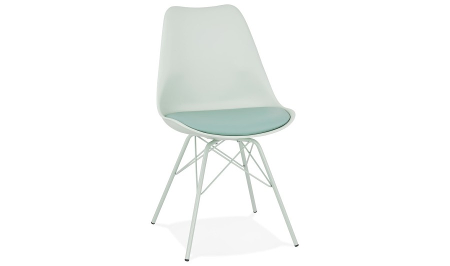 CH03260LE 5420072088662 Chaise design BYBLOS vert clair style industriel CH03260LE 5420072088662 Chaise design BYBLOS vert clair style industriel