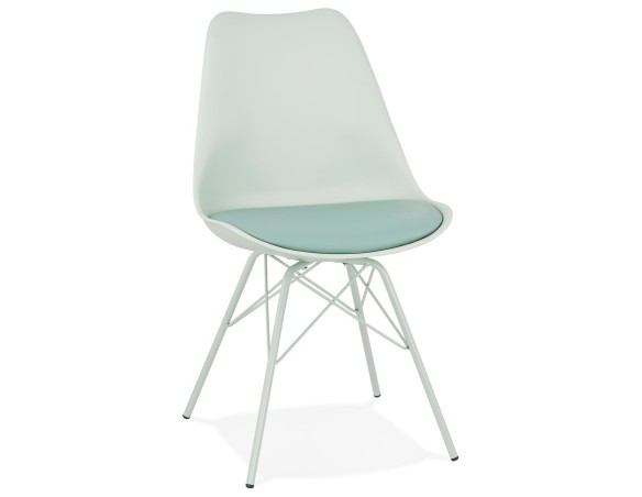 CH03260LE 5420072088662 Chaise design BYBLOS vert clair style industriel