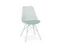 CH03260LE 5420072088662 Chaise design BYBLOS vert clair style industriel