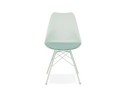 Chaise design BYBLOS vert clair style industriel