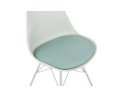 Chaise design BYBLOS vert clair style industriel