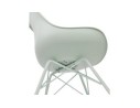 Chaise design BYBLOS vert clair style industriel