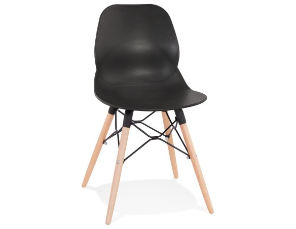 CH03570BL 5420072096322 Chaise scandinave EPIK noire moderne