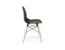 Chaise scandinave EPIK noire moderne