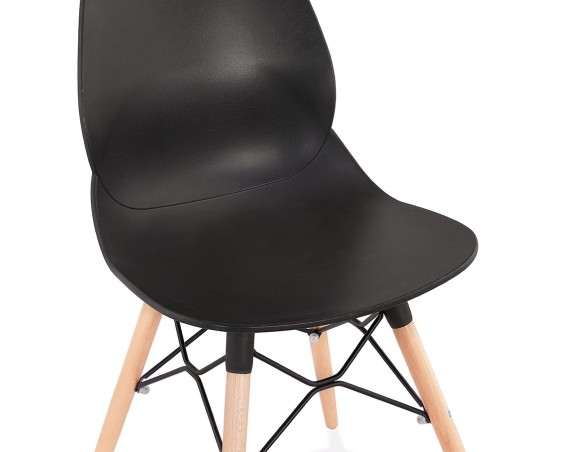 Chaise scandinave EPIK noire moderne