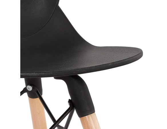 Chaise scandinave EPIK noire moderne