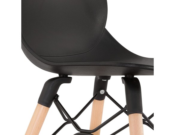 Chaise scandinave EPIK noire moderne