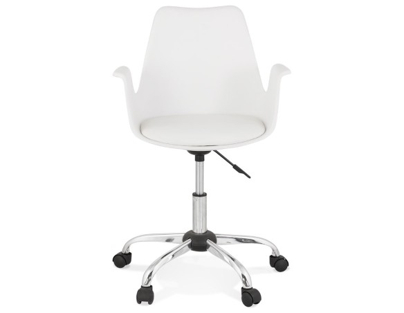 Chaise de bureau avec accoudoirs TRIP blanche design