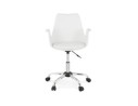 Chaise de bureau avec accoudoirs TRIP blanche design