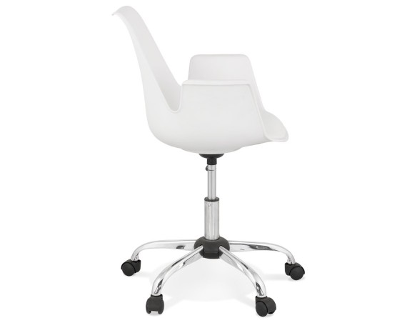 Chaise de bureau avec accoudoirs TRIP blanche design