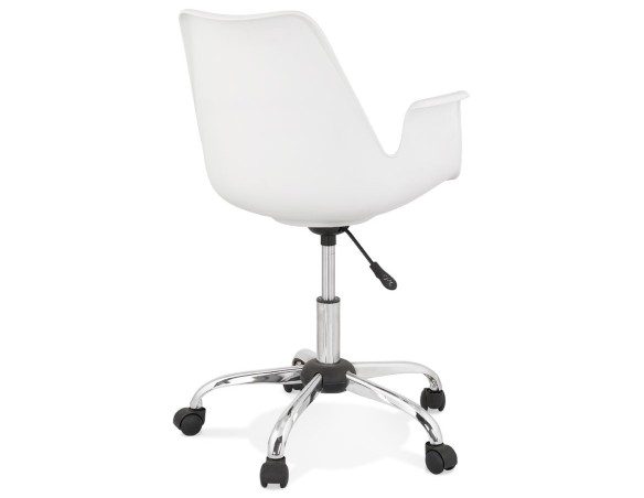 Chaise de bureau avec accoudoirs TRIP blanche design