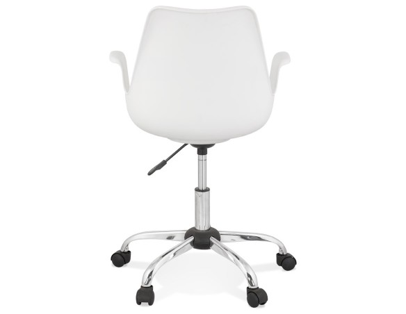 Chaise de bureau avec accoudoirs TRIP blanche design