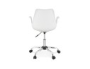 Chaise de bureau avec accoudoirs TRIP blanche design