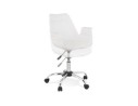 Chaise de bureau avec accoudoirs TRIP blanche design