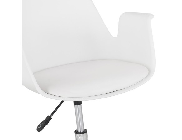 Chaise de bureau avec accoudoirs TRIP blanche design